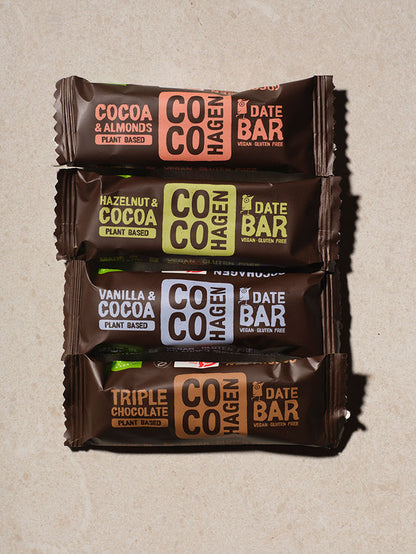 Organic 40g Date Bar Tasting Set - 4 Cocohagen Flavors