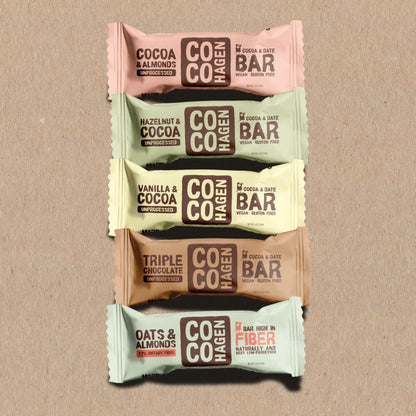 Organic Cocohagen Date Bar Mix – 5 × 40g