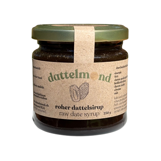 250g Glas roher dattelsirup, ohne hintergrund